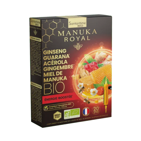 Organski spoj Ginseng, Guarana, Acerola, Đumbir i Manuka med